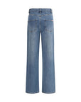 Self-Portrait Vintage Rhinestone Embellished Straight-Leg Jeans