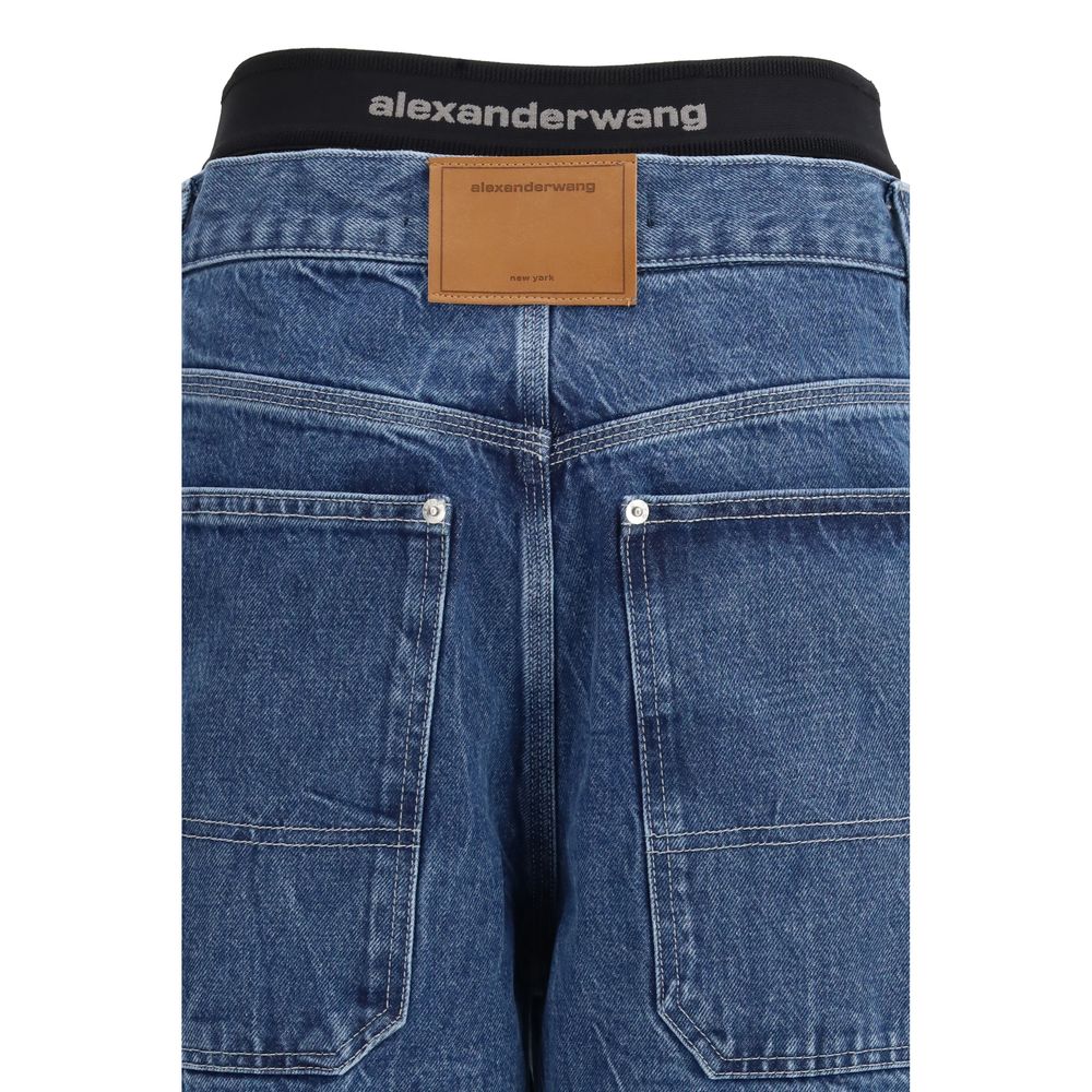 Alexander Wang Wide Leg High-Waisted Jeans 