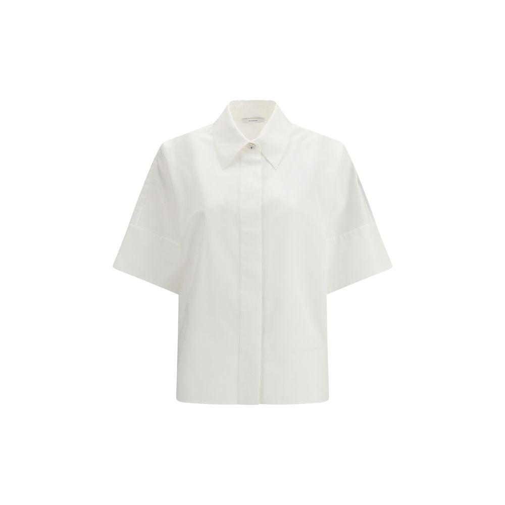 Givenchy Poplin White Cotton Short Sleeve Shirt