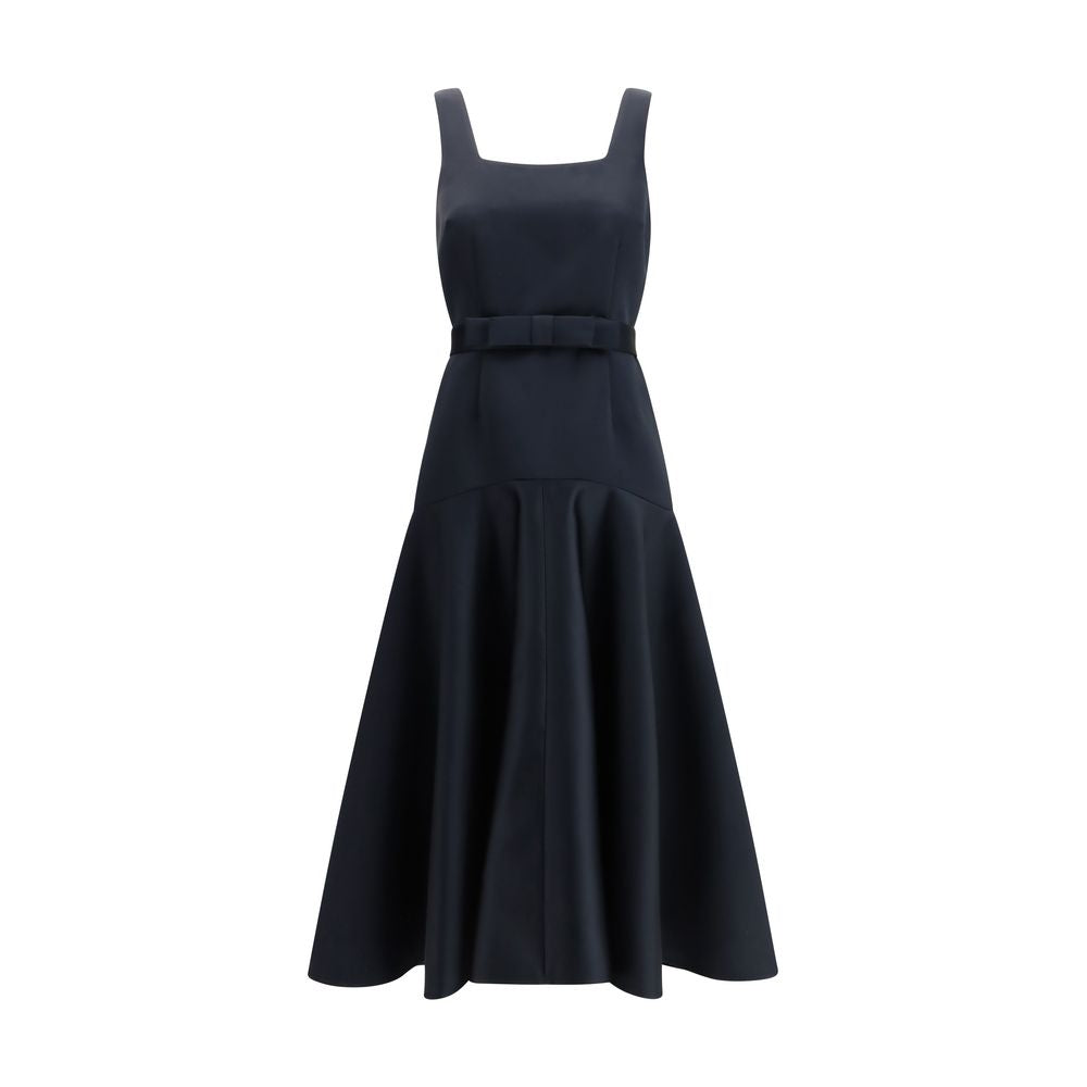 P.A.R.O.S.H. A-Line Midi Dress - Deep Blue