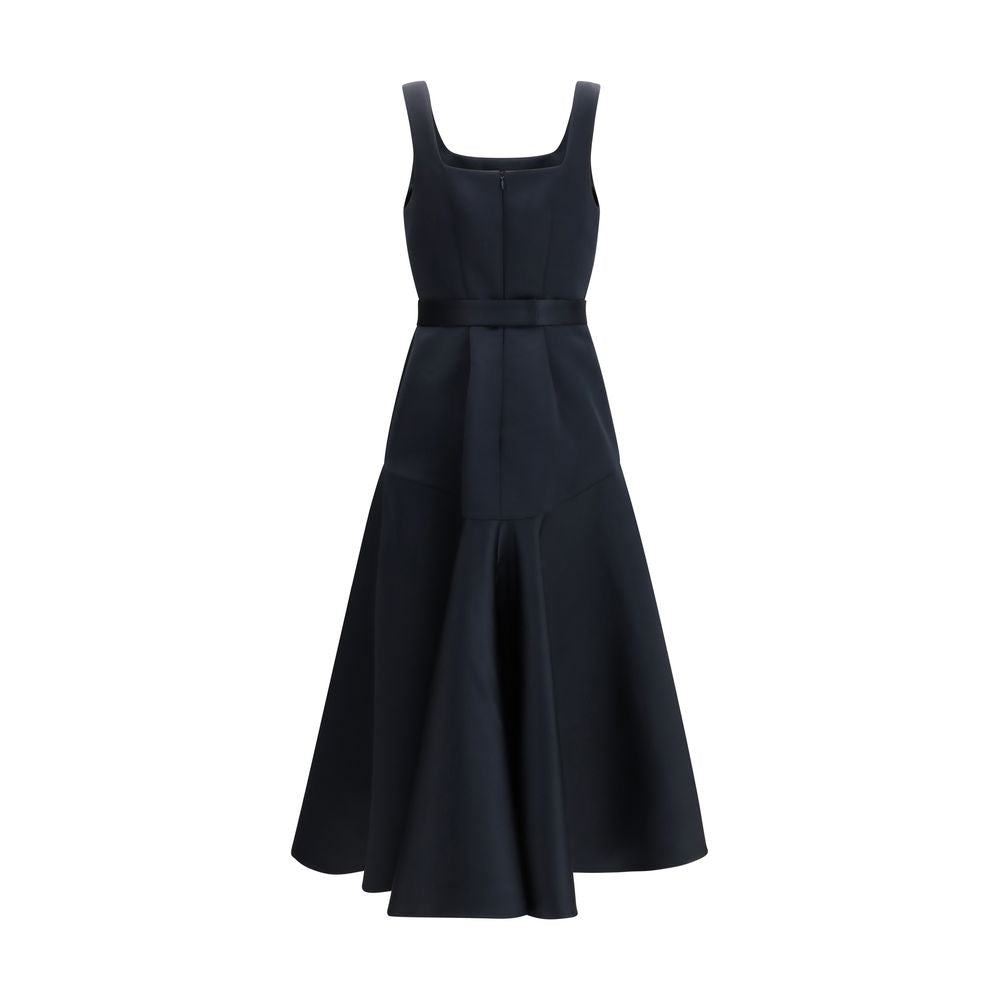 P.A.R.O.S.H. A-Line Midi Dress - Deep Blue