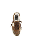 Golden Goose Ballstar Leopard Accent Leather Sneakers