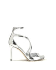 Jimmy Choo Azia 95 Stiletto Heel Sandals Silver