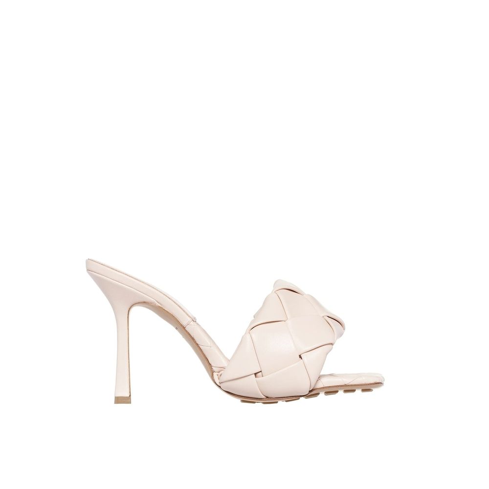 Bottega Veneta Leather Heeled Mule Sandals