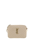 Saint Laurent Lou Quilted Camera Shoulder Bag - Light Beige