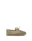 Miu Miu Leather & Mesh Boat Shoes