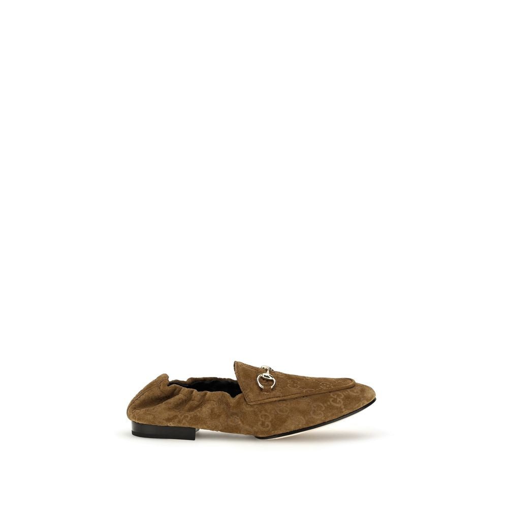 Gucci Leather Loafers - Brown