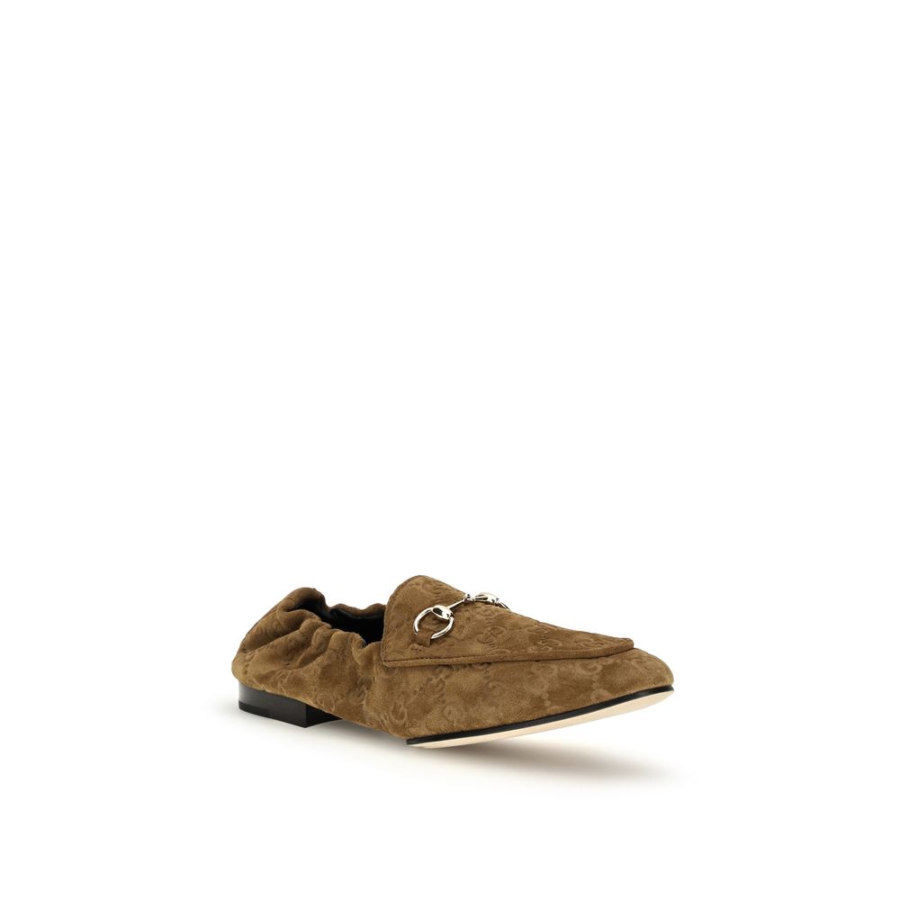 Gucci Leather Loafers - Brown