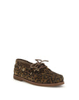 Gianvito Rossi Leopard Print Boat Shoes
