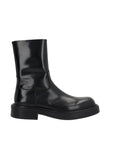 Salvatore Ferragamo Leather Ankle Boots - Black