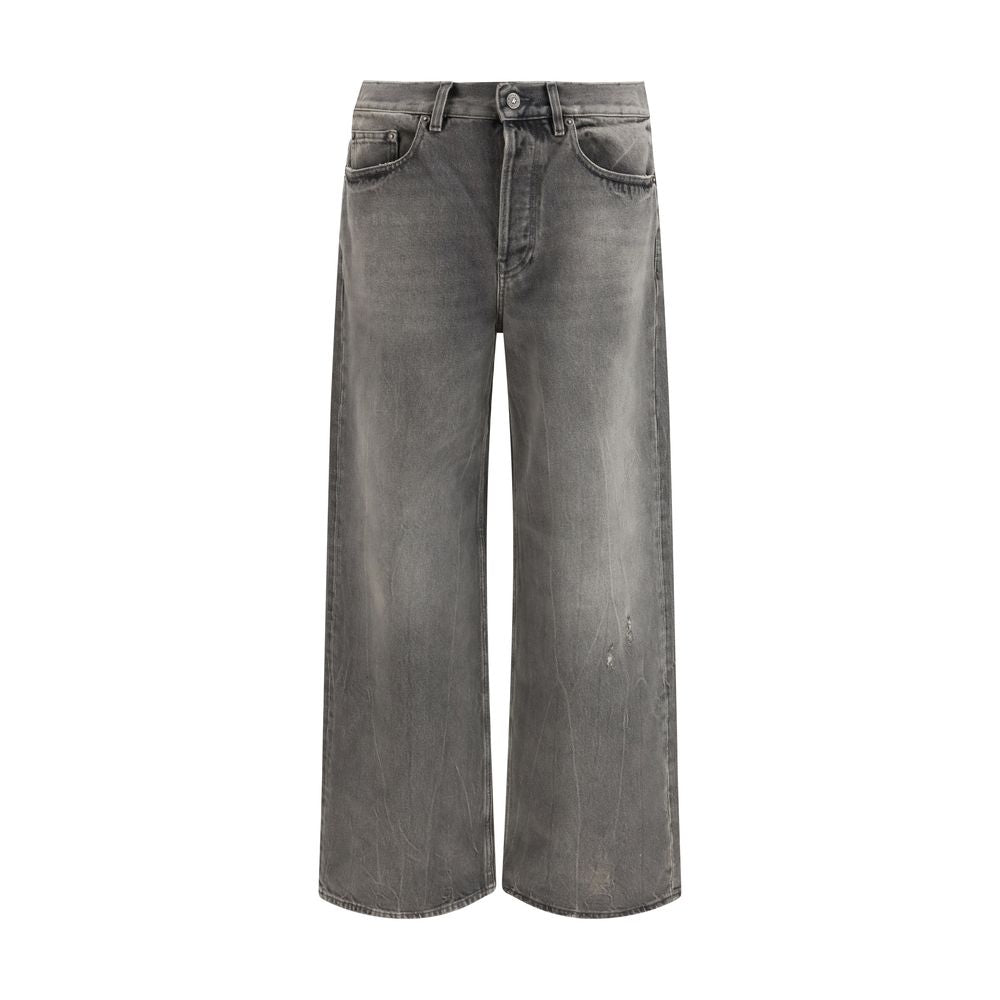 Golden Goose Gray/Grey Wide Leg Jeans