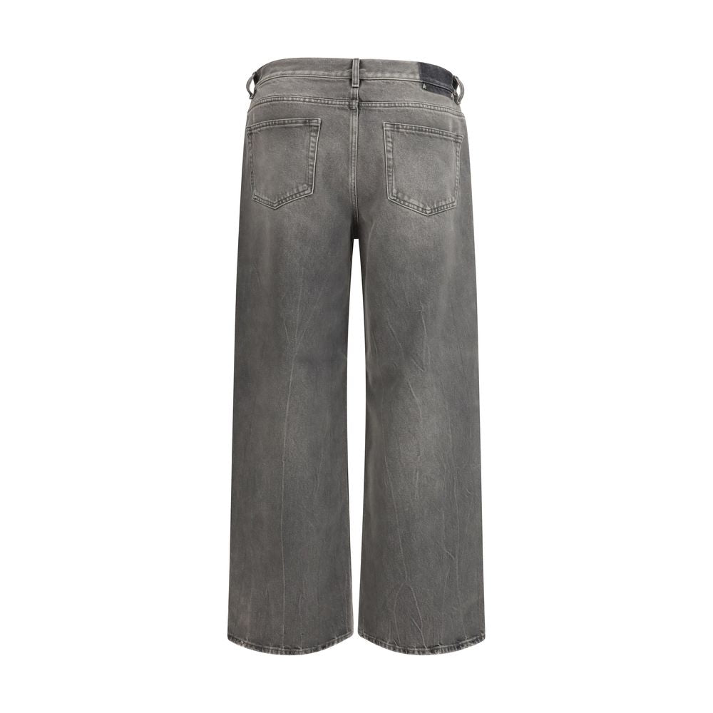 Golden Goose Gray/Grey Wide Leg Jeans