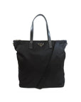 Prada Pattina Nylon Tote Bag - Black