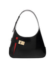 Salvatore Ferragamo Leather Hobo Bag - Black