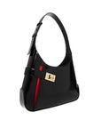 Salvatore Ferragamo Leather Hobo Bag - Black