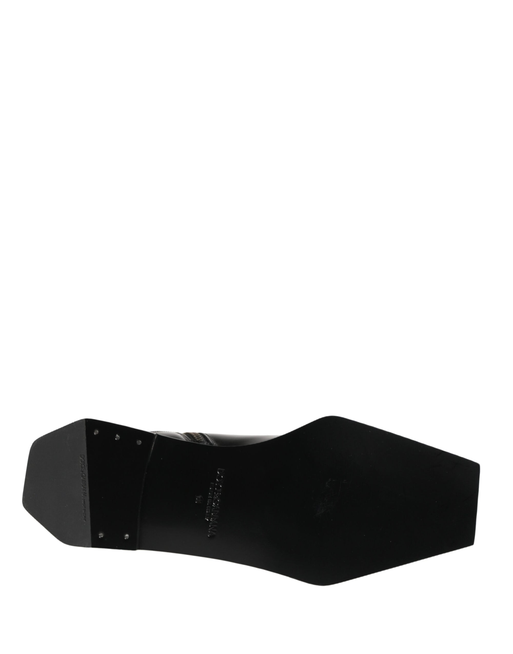 Dolce &amp; Gabbana Leather Ankle Boots - Black