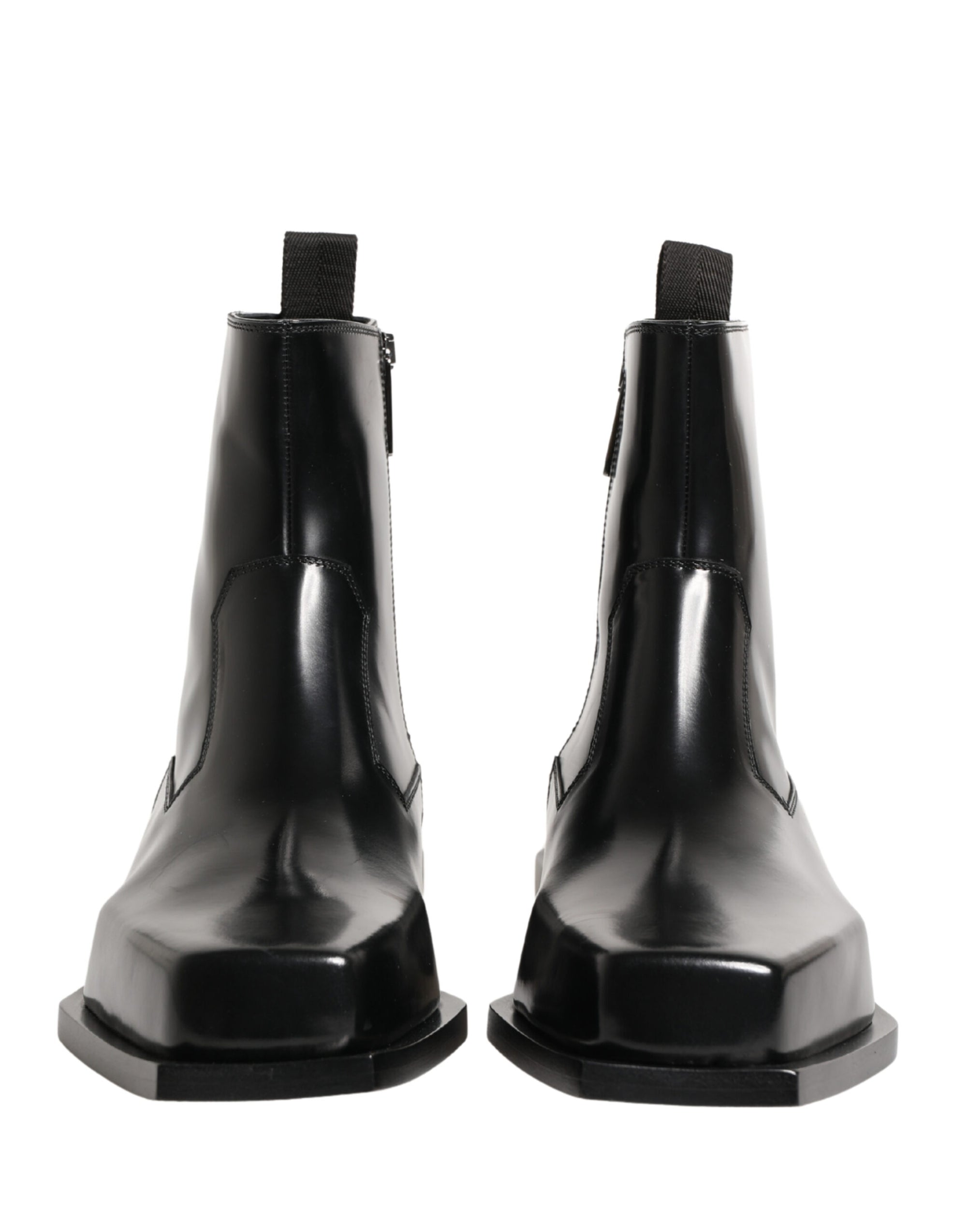 Dolce & Gabbana Leather Ankle Boots - Black