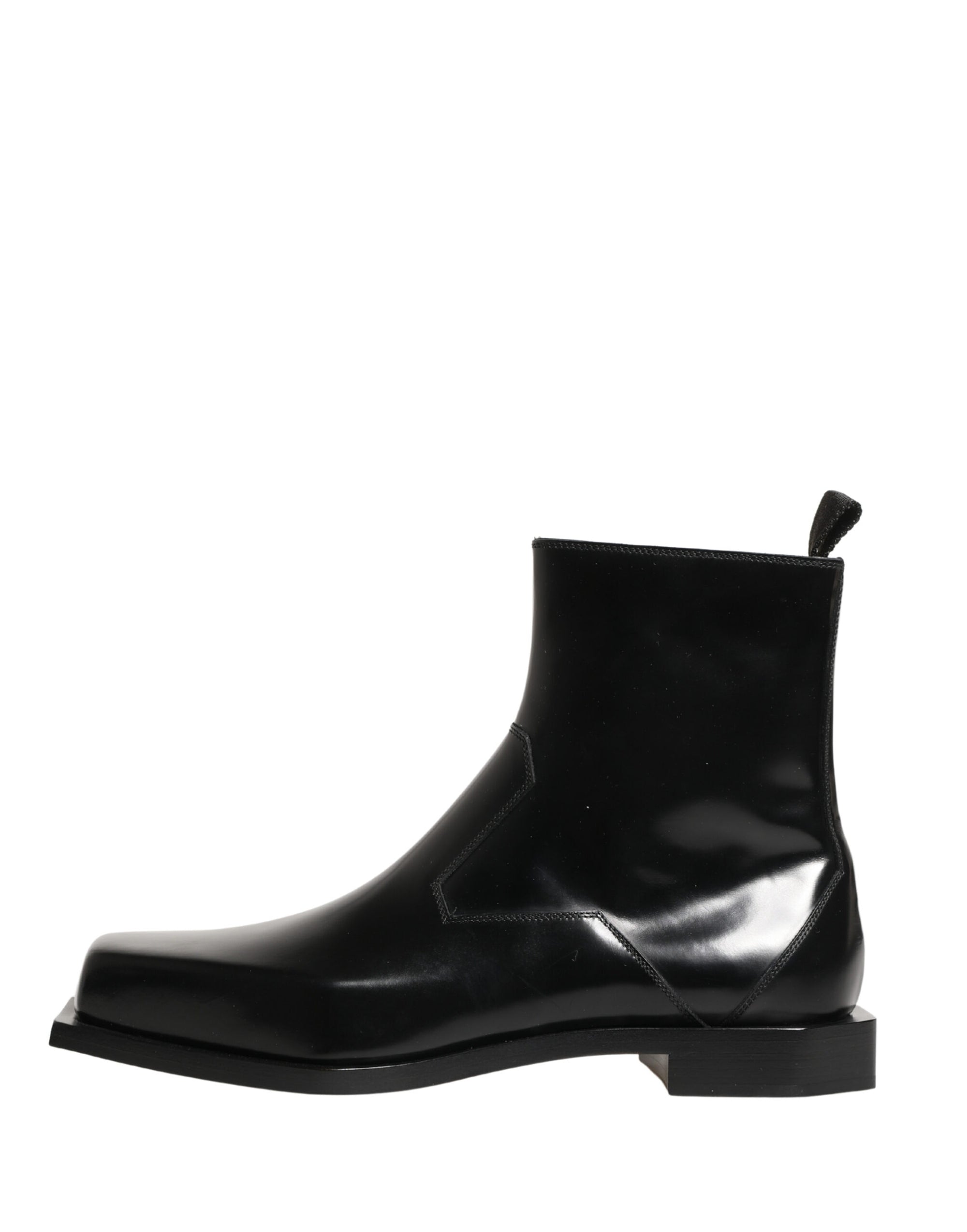 Dolce &amp; Gabbana Leather Ankle Boots - Black