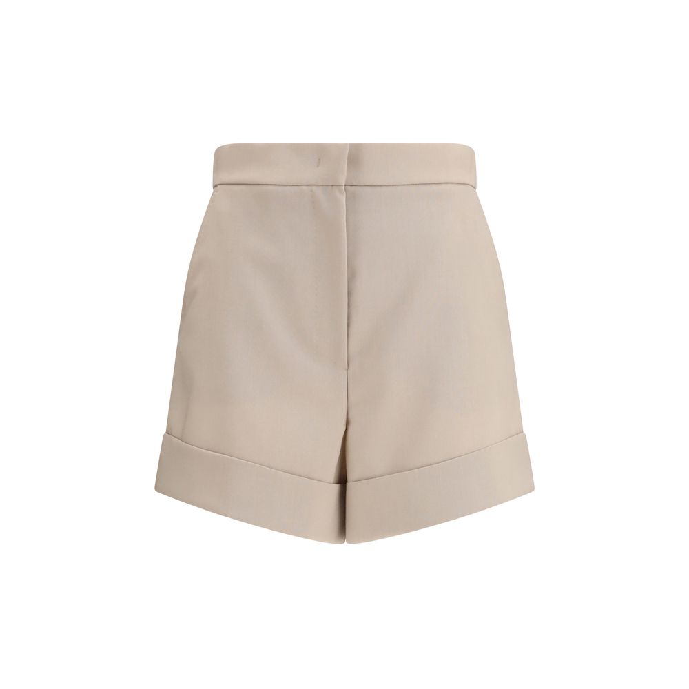 Max Mara Wool-Mohair-Silk High Rise Shorts