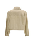 Prada Beige Eco Re-Nylon Cropped Jacket