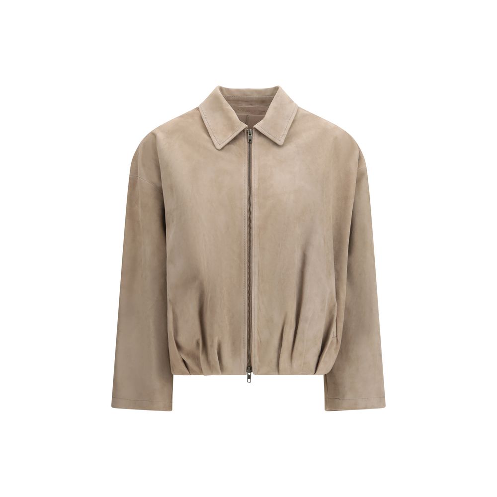 Salvatore Santoro Suede Leather Jacket - Beige