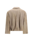 Salvatore Santoro Suede Leather Jacket - Beige