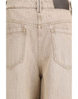 Brunello Cucinelli Beige Barrel Denim Jeans