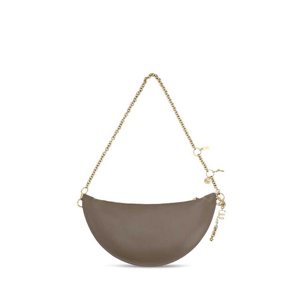 Chloé Icons Half Moon Gray/Grey Leather Bag