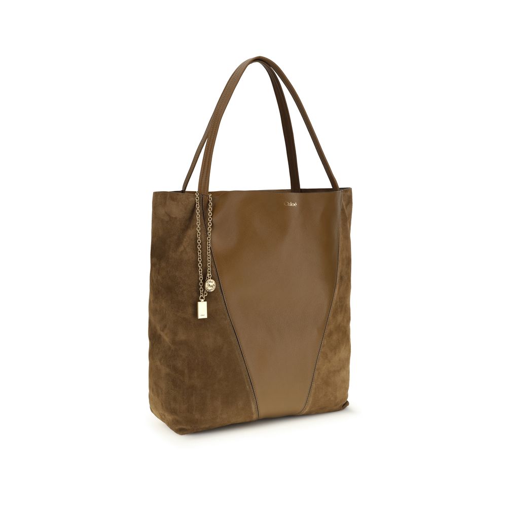 Chloé Spin Leather Tote & Shoulder Bag