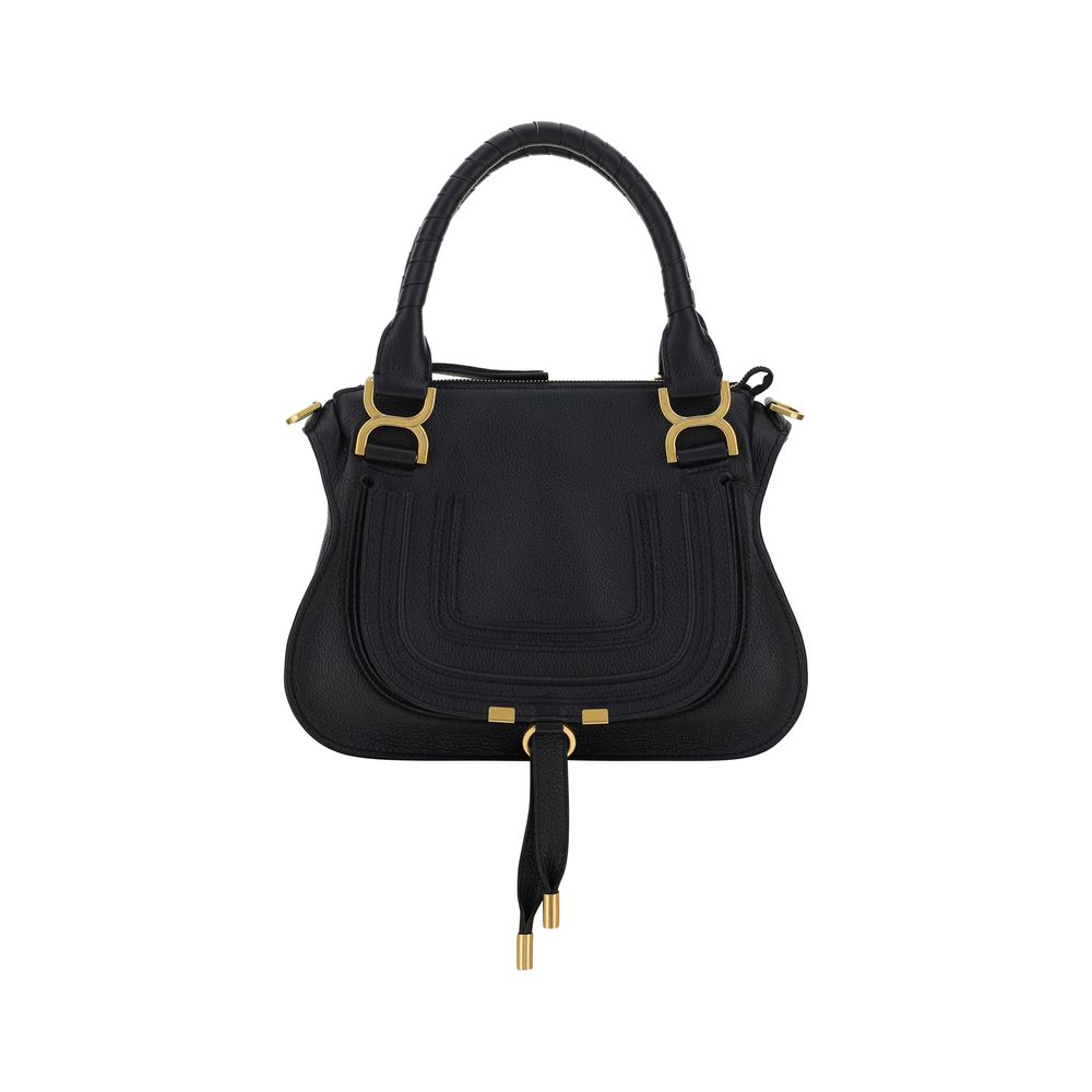 Chloé Marcie Black Leather Shoulder Bag