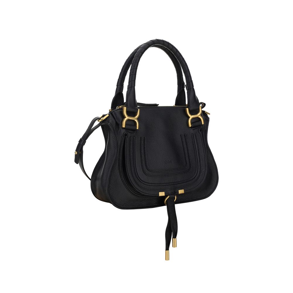 Chloé Marcie Black Leather Shoulder Bag