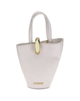 Jacquemus La Bambola Cream/Beige Leather Shoulder Bag