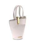 Jacquemus La Bambola Cream/Beige Leather Shoulder Bag