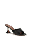 Amina Muaddi Lupita Leather Mule Sandals - Black