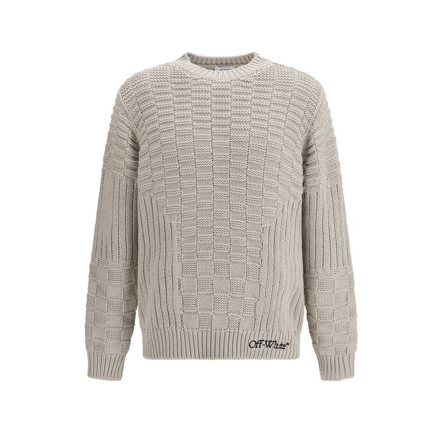 Off-White Arrow Knit Sweater - Cool Beige