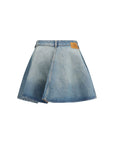 Ganni A-Line Mini Denim Skirt