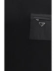 Prada Virgin Wool Zip Pocket Sweater - Black