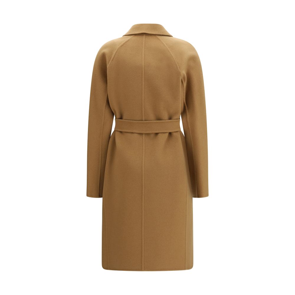 Max Mara Aceri Long Cashmere Coat - Bronze Beige