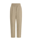 Brunello Cucinelli Beige Tapered Pants