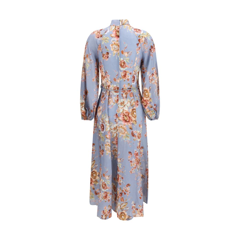 Zimmermann Awaken Billow Floral Maxi Long Dress