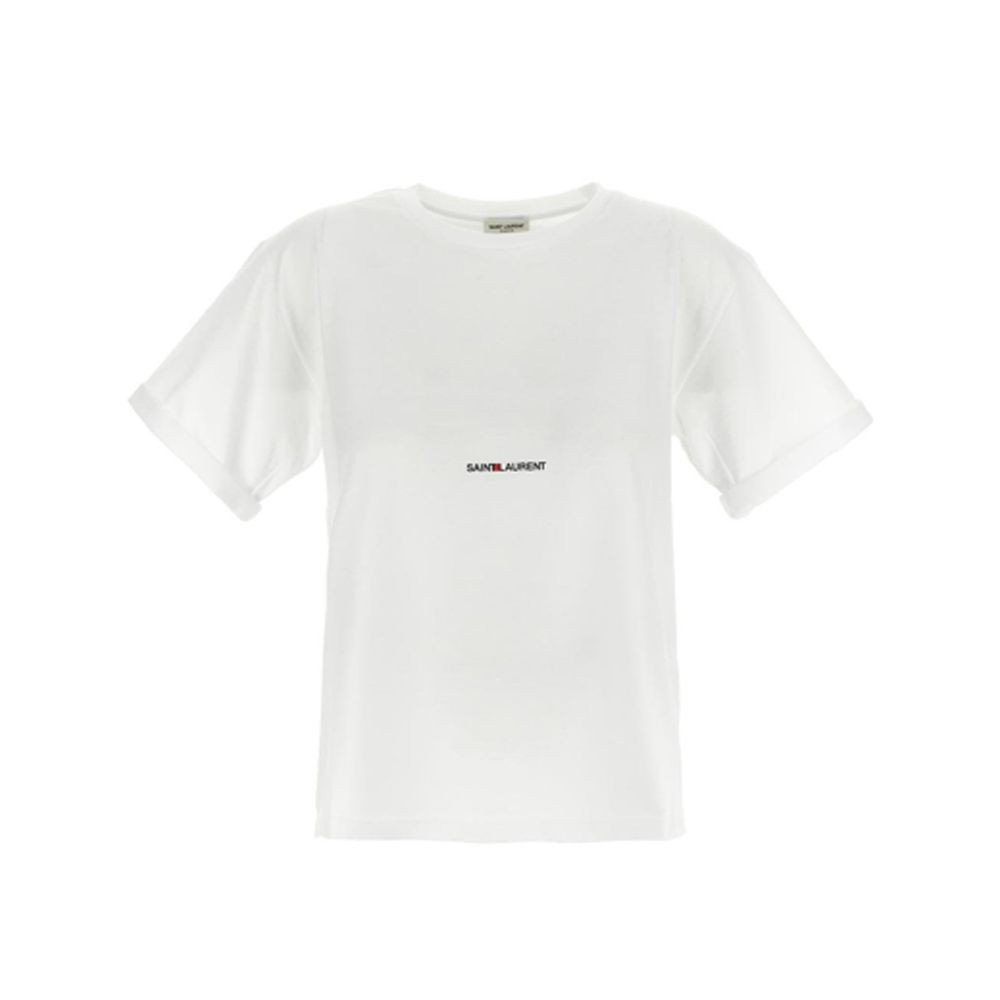 Saint Laurent Logo White T-Shirt