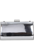 Jimmy Choo Zahra Leather Clutch Bag - Silver