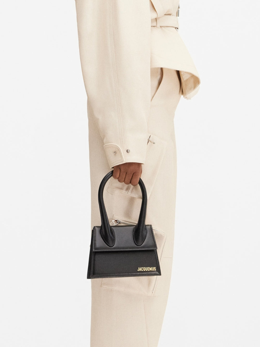 Jacquemus Le Chiquito Moyen Black Leather Handbag