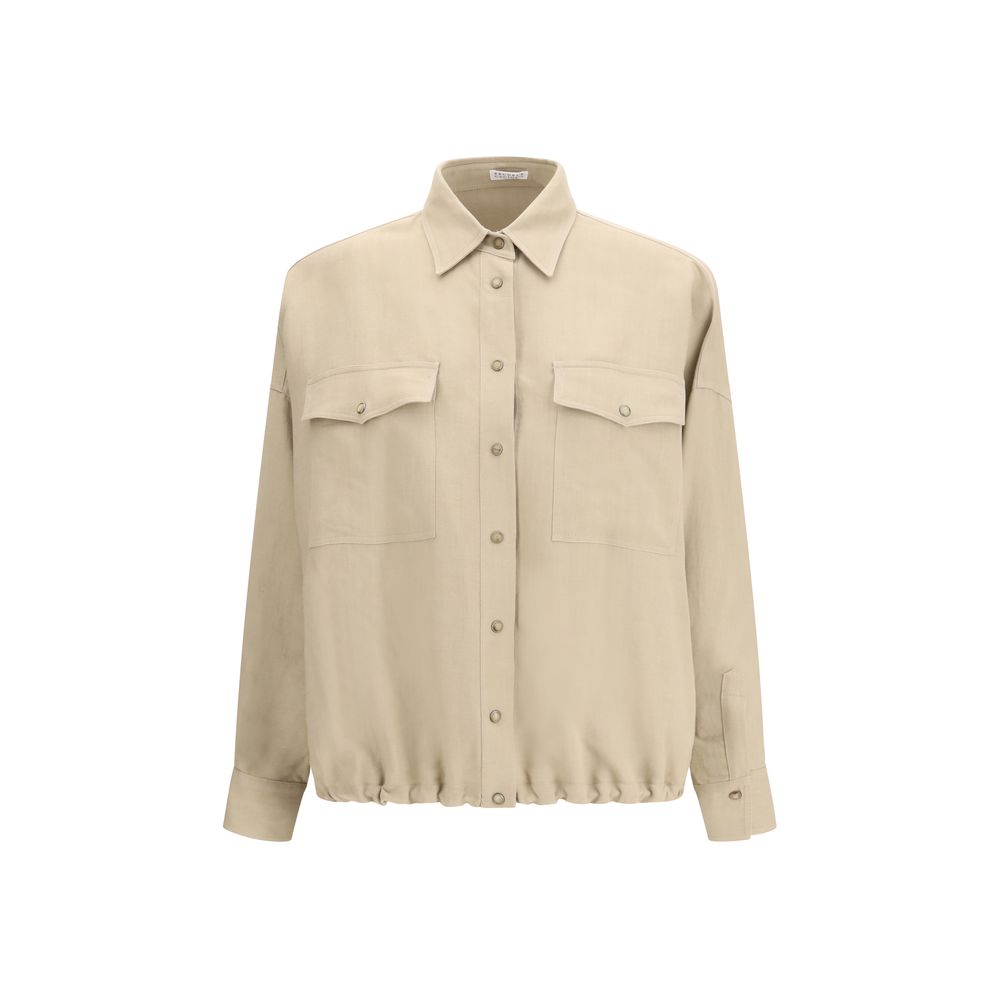 Brunello Cucinelli Cool Beige Blouse
