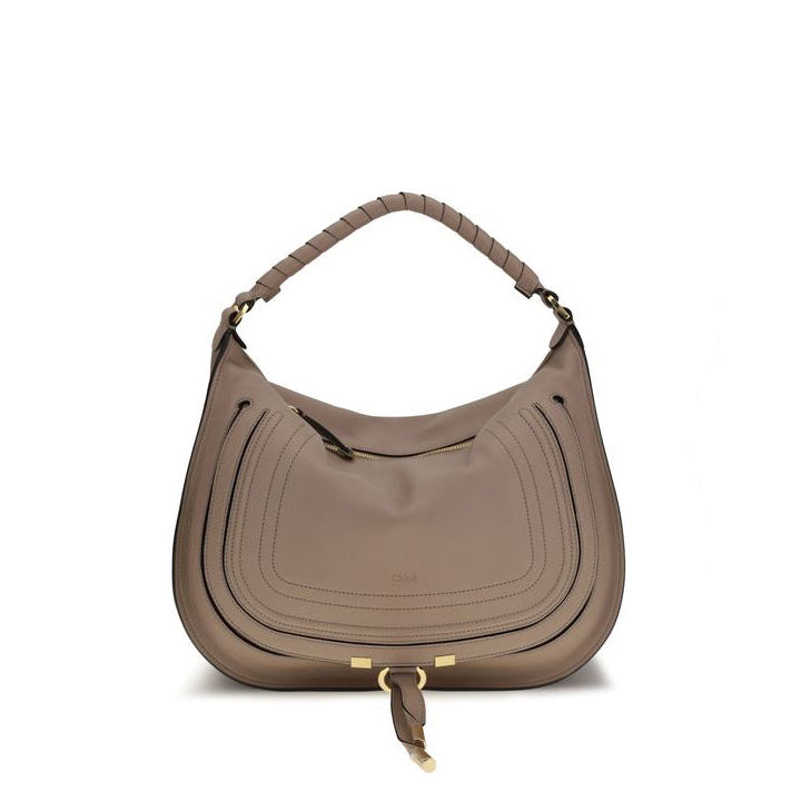 Chloé Marcie Shoulder Bag - Mocha