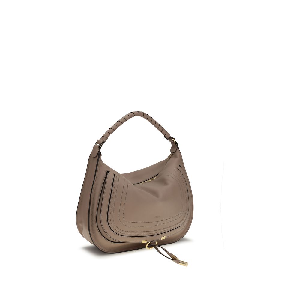 Chloé Marcie Shoulder Bag - Mocha