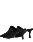 Jimmy Choo Lotta Black Leather Heeled Mules