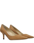 Jimmy Choo Aurora Bronze/Brown Leather Heel Pumps