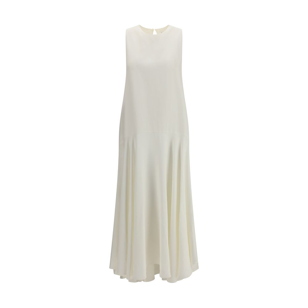 P.A.R.O.S.H. Sleeveless Midi Dress - White