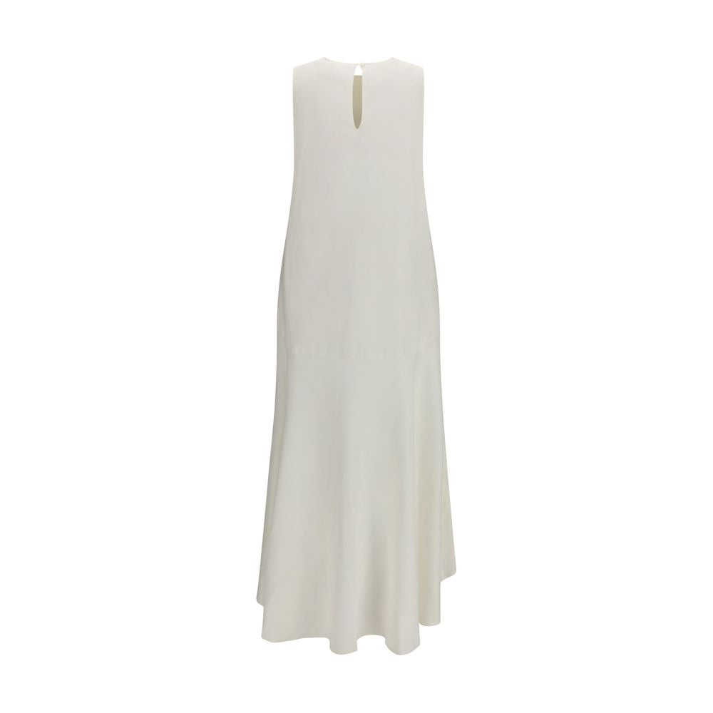 P.A.R.O.S.H. Sleeveless Midi Dress - White